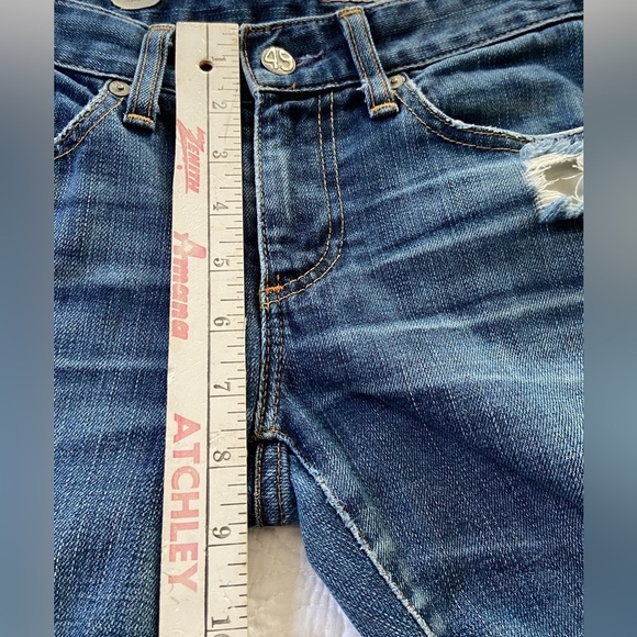 AG Adriano Goldschmied Distressed Ankle Cropped Jeans​ Size 26R - Picture 9 of 16